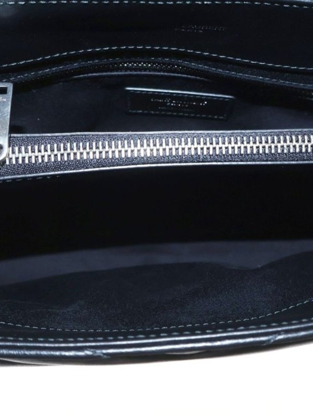 Saint Laurent Yves Loulou Lou Quilted Leather Chain Shoulder Bag Black - Picture 4 of 6